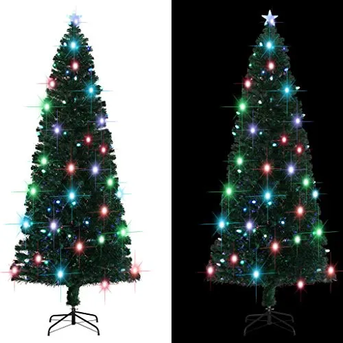 vidaXL Albero di Natale Artificiale con Supporto/LED 240 cm 240 Rami