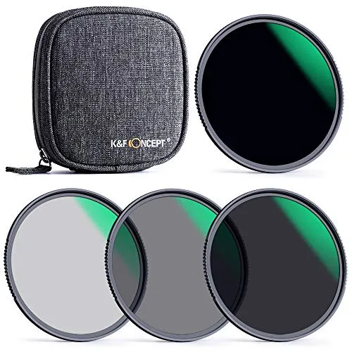 K&F Concept Kit Filtri ND Circolari 67mm ND4 ND8 ND64 ND1000 per obiettivi 67mm (NANO X)