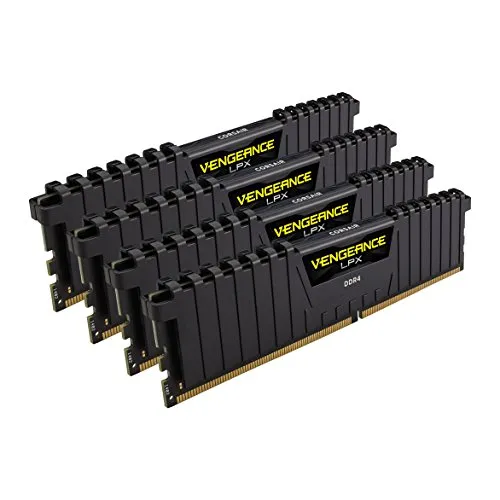Corsair Vengeance LPX Memorie per Desktop a Elevate Prestazioni, 64 GB (4 X 16 GB), DDR4, 2400 MHz, C14 XMP 2.0, Rosso, 288-pin DIMM