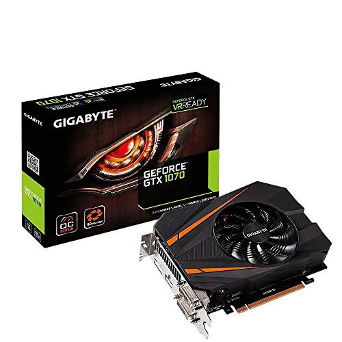 Gigabyte GV-N1070IXOC-8GD Scheda Grafica da 8 GB GDDR5, 1920 Core, 1531 MHz GPU, 1721 MHz, Nero