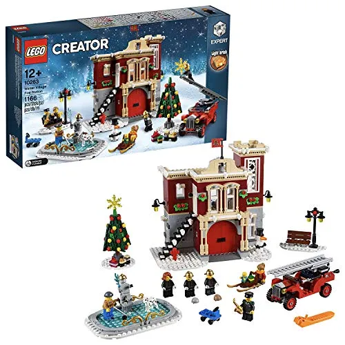 LEGO 10263 Creator Expert Winter Village Fire Station, Stazione dei vigili del fuoco per bambini