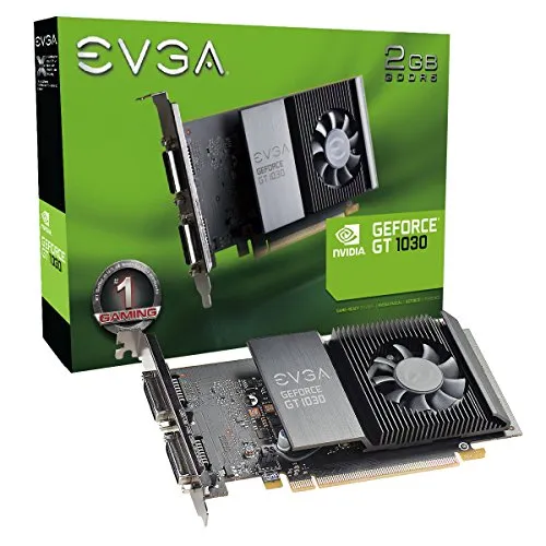 EVGA GeForce GT 1030 SC 2GB GDDR5 Single Slot Scheda Grafica 02G-P4-6338-KR