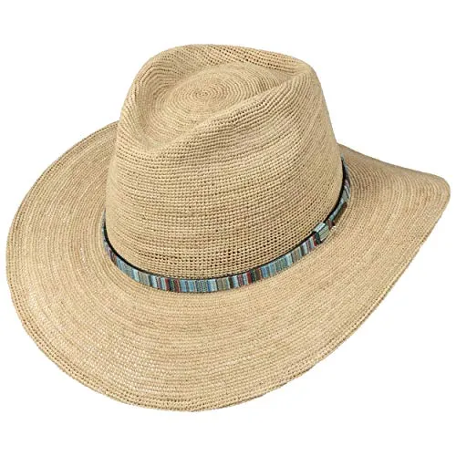 Stetson Western Raffia - Cappello crochet naturale 4043898983549 L