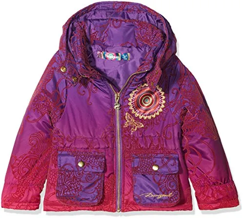 Desigual ABRIG_cardedeu Giubbotto, Viola (Flox 3125), 116 (Taglia Produttore: 5/6) Bambina