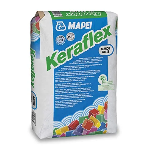 MAPEI Keraflex Bianco Kg.25 adesivo a base di legante idraulico