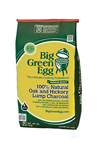 Carbonella Big Green Egg 390011, 100% Naturale in Legno di Quercia e Noce, Verde