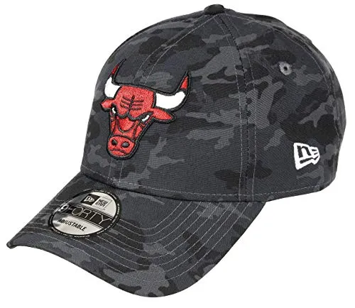 New Era Chicago Bulls Dark Camo New Era cap NBA Verstellbar 9forty F?r Herren Damen - One-Size