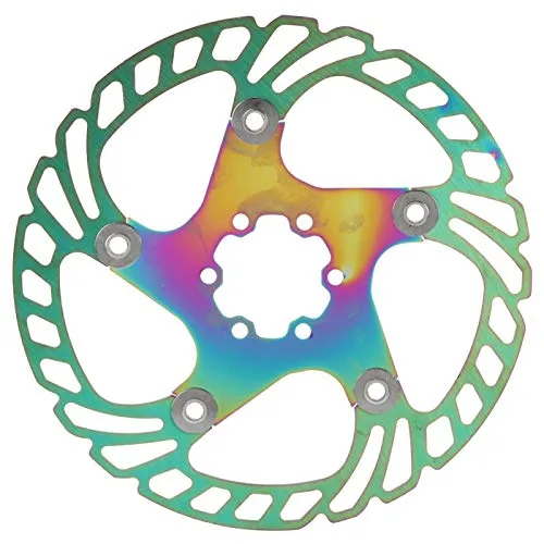 Colore della placcatura, Rotori per bicicletta Rotore per freno a disco in acciaio inossidabile per bici da stradaMountain bikeMTB, BMX(180MM)