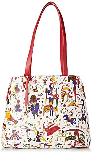 piero guidi Shopping Bag, Borsa a Spalla Donna, Bianco (Bianco), 32x25,5x14 cm (W x H x L)