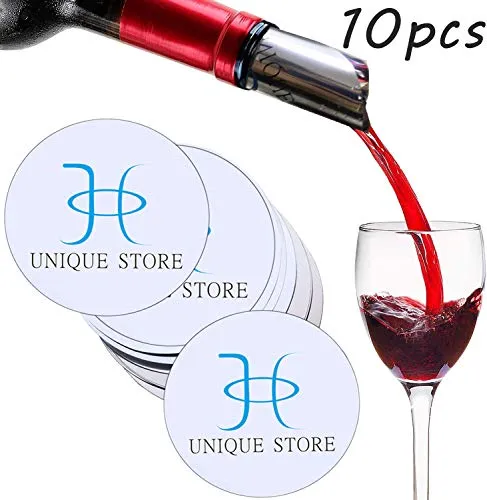 Unique Store 10PCS Versatore di Vino a Disco salvagoccia, Vino Versatore Disco Riutilizzabile,Versatore Senza gocciolamento per Bottiglie di Vino