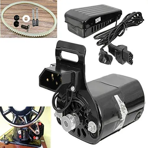 1 x macchina da cucire, motore con controller, 220 V, 180 W, 0,9 A, nero, per macchina da cucire