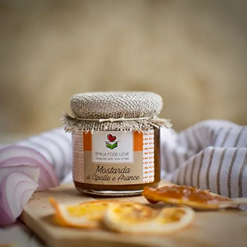 Mostarda di Cipolle e Arance - Composta 100% Made in Italy - EMILIA FOOD LOVE Selected with love in Italy - 106 gr