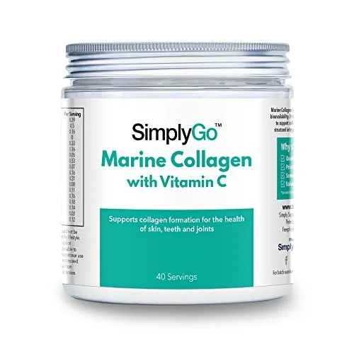 Collagene Marino in polvere con Vitamina C - 40 porzioni - 200 g - SimplySupplements