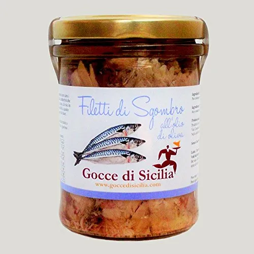 Gocce di Sicilia - Filetti di Sgombro all'Olio di Oliva