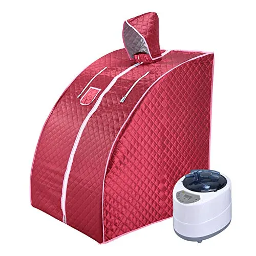 Sauna Portatile, Cabina Sauna A Vapore Steam Tent Pieghevole, 2.5L Upgrated Macchina del Vapore per Sauna Casalinga, Sauna Spa Domestica in Casa Bagno di Vapore Completa Fumigazione del Corpo