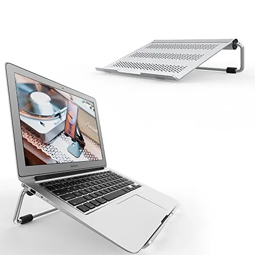 Supporto per PC Portatile, Lamicall Supporto Laptop Notebook : Regolabile Supporto Stand Dock per 2018 Dell XPS, HP, Samsung, Lenovo, altri 10"~17" Notebooks - Argent