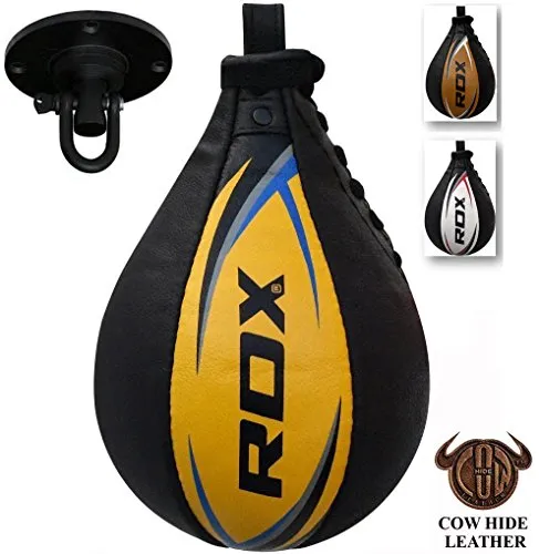 RDX Palla velocità Cuoio Palla Tesa per Bag Veloce Boxe Allenamento Pugilato Gancio Soffitto Pugilato