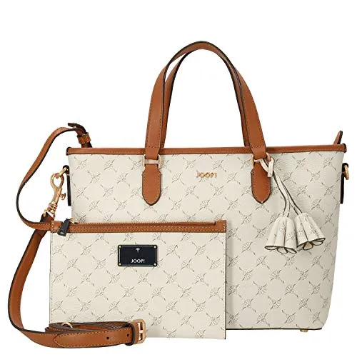 Joop! Donna Cortina Ketty Borsetta Shz Borsa con Manici, 22x11x31 CM - Bianco (Bianco)