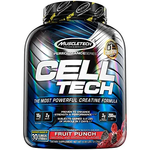 Muscletech Cell-Tech Performance Series Aroma Fruit Punch - Prodotto in Polvere in Confezione da 2.7 kg