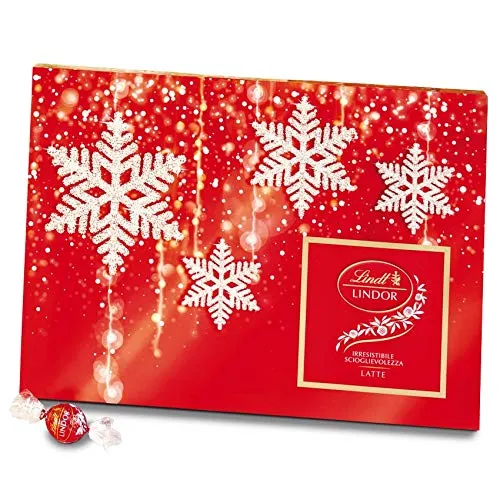 Lindt Scatola Natale Cioccolatini Lindt Lindor Latte - 350G - 350 g