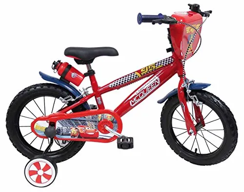 Disney Bicicletta 14" Cars 3, Bambino, Rosso