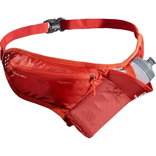 SALOMON Active Belt, Cintura di idratazione, Borraccia 3D 600 ml Inclusa Unisex-Adulto, Rosso (Valiant Poppy/Red Dahlia), Taglia Unica