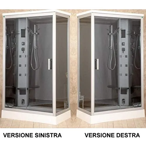 Bagno Italia Cabina box idromassaggio 70x120 con piatto doccia multifunzione disponibile anche con sauna I