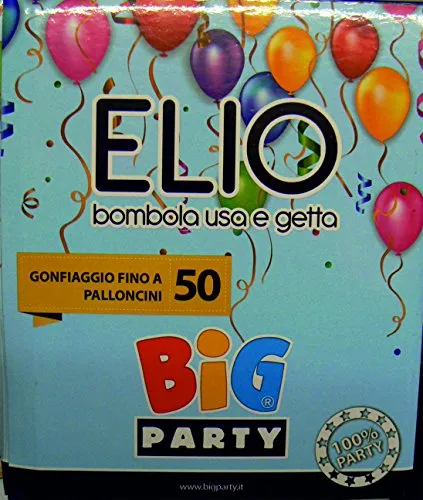 Big Party bombola Elio USA e Getta gonfia Fino a 50 palloni con in Omaggio 32 Palloncini