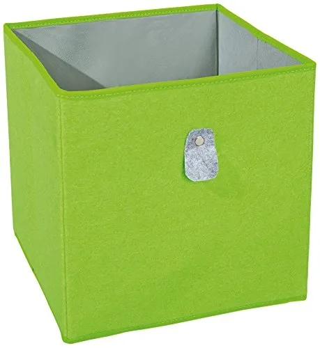 Links - Fanny A4 - Box. Dim: 32x32x31 h cm. Col: Verde, Grigio. Mat: Polipropilene.