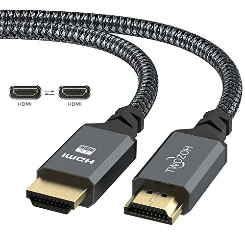 Twozoh Cavo HDMI 4K 5M, Nylon Intrecciato Cavo HDMI 2.0 Supporta 4K 60Hz HDR 2.0/1.4a, Video UHD 2160p, Ultra HD 1080p, 3D, compatibile PS5, PS3, PS4, PC, proiettore, 4K UHD TV/HDTV, Xbox
