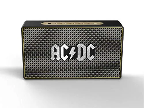 iDance Cassa bluetooth ACDC Classic 3 20W Black, Gold - Portable Speakers (20 W, Wired & Wireless, Micro-USB, Black, Gold, Rectangle, Rotary)