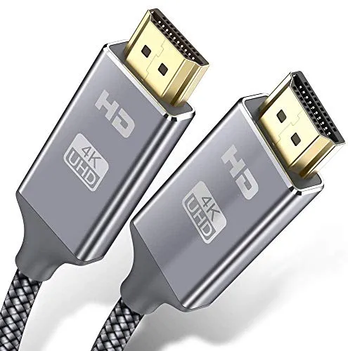 Cavo HDMI 4k Ultra HD [1m],Cavo HDMI 2.0 alta velocità Supporta Ethernet 3D,4K e ritorno audio-2160p Full HD 1080p 3D,Blu-Ray,TV, Playstation PS3,PS4, HDTV,Arco,HDCP 2.2,HDR