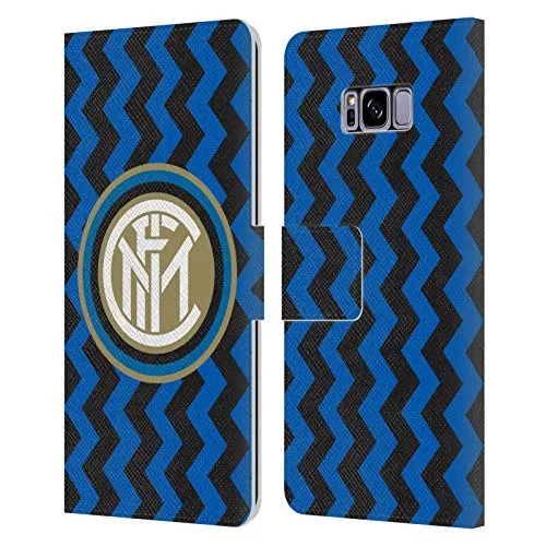 Head Case Designs Licenza Ufficiale Inter Milan in Casa 2020/21 Kit Crest Cover in Pelle a Portafoglio Compatibile con Samsung Galaxy S8+ / S8 Plus