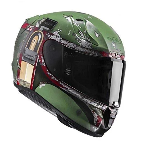 Casco moto HJC RPHA 11 BOBA FETT, Verde, S