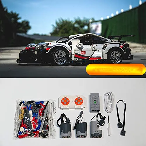 Accessori aggiornamento ZJLA per Lego Technic Porsche 911 RSR 42096, motori e telecomando set per Lego 42096 Technic Porsche 911 RSR (non incluso modello Lego)