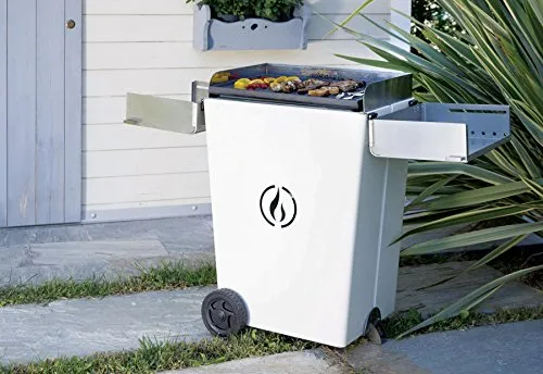 Linea Grilly Party Barbecue a Pellet, Bianco, 71x43x100 cm