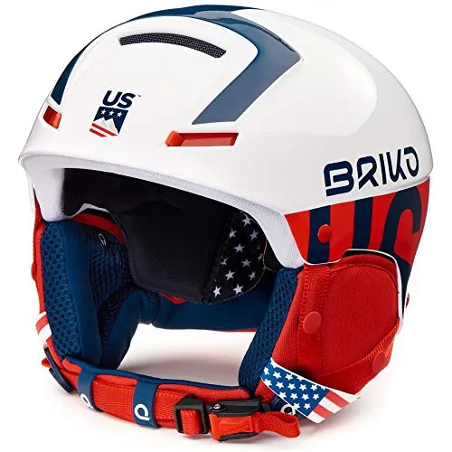 Briko (ZIOIO) Faito-USSA, Helmets Unisex – Adulto, A16MATT White Blue Red, M/L
