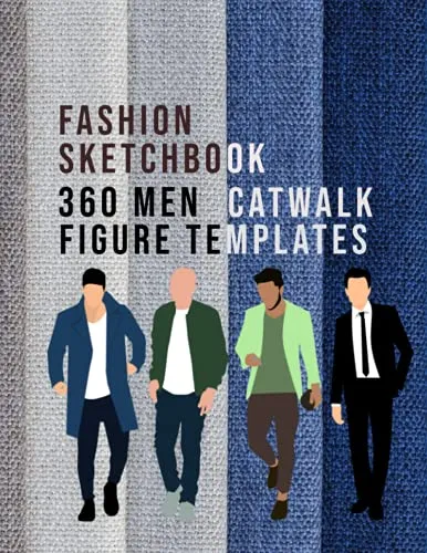 Fashionpedia: Fashion Sketchbook 360 Male Figure Template: Fashion Babylon Tools for Fashion Oracles and Fashion Hacks | Fashion Design Sketchbook