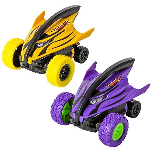 m zimoon Pullback Car Toys Rotazione di acrobazie Car Racing Pullback Veicoli off-Road Attrito Monster Truck Inertia Veicoli Auto