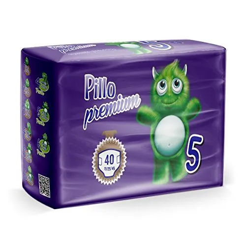 Pillo Premium Junior Taglia 5 11-25 Kg, 6 Confezione Da 40 Pannolini, 240 Pannolini