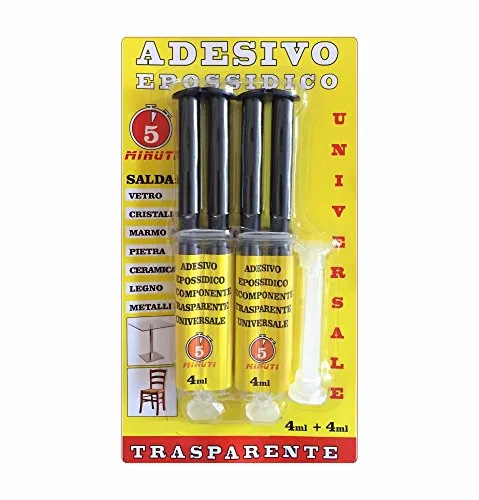 Adesivo epossidico 4ml. + 4ml.