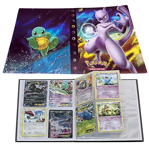 ESOOR Pokemon Carta Album Carte Titolare, legante per Carte Album Libro Migliore Protezione per Pokemon Trading Carte GX Ex Scatola(MewTwo)