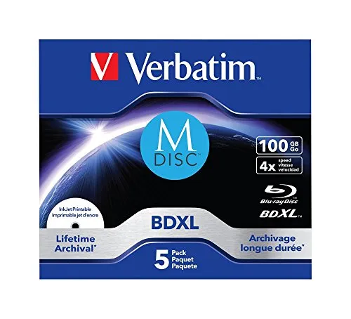 Verbatim 43834 BD-R XL Blu-Ray Registrabile (BD-R) - Confezione da 5