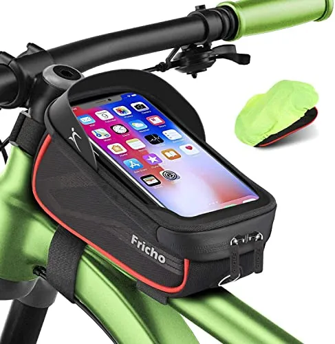 Fricho Regali Natale Uomo Compleanno Originale, Borsa Bicicletta Porta Cellulare, Accessori Bici MTB, Gadget Utili Ragazzo, Idee Regalo Anniversario per Lui, Marito, Fidanzato, Regali papa Originali