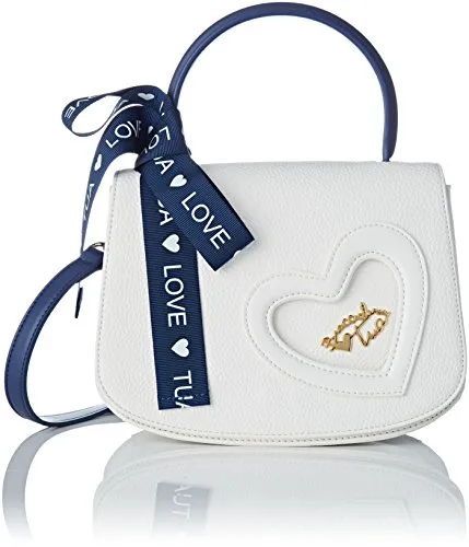 BRACCIALINI TUA Tua by Love, Borsa a Tracolla Donna, Bianco, 21x16x9.5 cm (W x H x L)