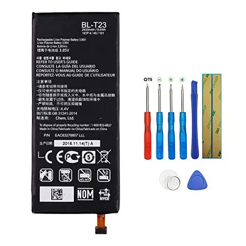 Swark batteria di ricambio BL-T23 compatibile con LG X Cam X-Cam K580 K580Y F690 K580DS con strumenti