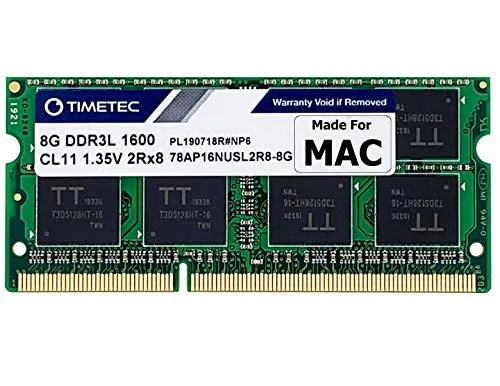 Timetec Hynix IC 8GB DDR3 1600MHz PC3-12800 SODIMM Memory compatibile con MacBook Pro, iMac,Mac mini (8GB)