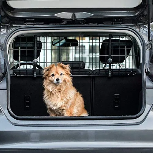 Heldenwerk Griglia divisorio Auto per Cani Universale - Separatore per Cani Bagagliaio con Fissaggio del poggiatesta - barriera divisoria Auto per Cani