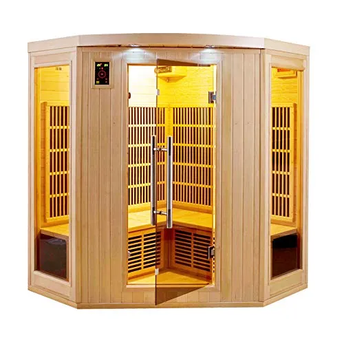 Sauna cabina ad infrarossi sole bianco 3-4 posti Sn-SOLEILBL3C