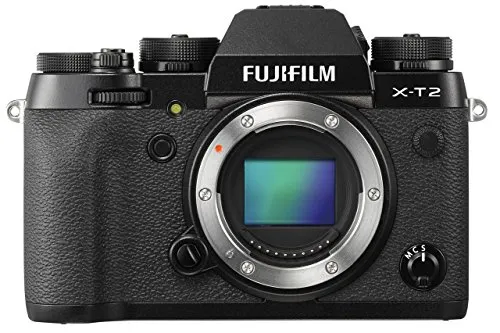 Fujifilm X-T2 Fotocamera digitale da 24 megapixel, Sensore X-Trans CMOS III APS-C, Mirino EVF 2,36MP, Schermo LCD 3" orientabile, Ottiche intercambiabili, Nero
